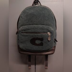 Coach Backpack Shearling Leather